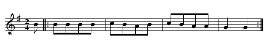 Danza Prima de Las Vieyas - staff notation