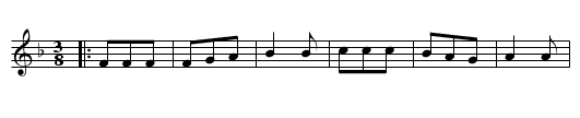 Danza (Teberga 6) - staff notation