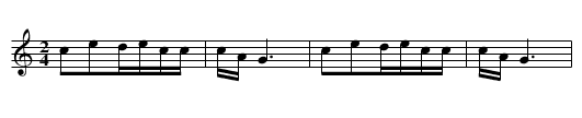 Dao chun lai - staff notation