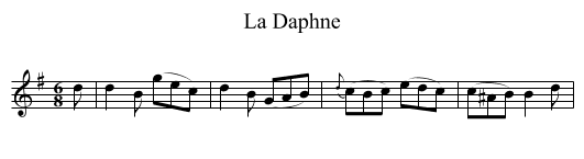 Daphne, La - staff notation