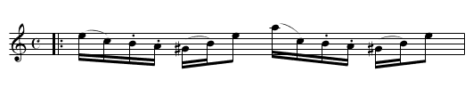 Daphne's Choice - staff notation