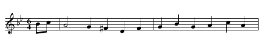 Daphne's Delight. PFD2.019 - staff notation