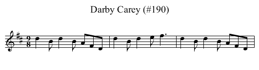 Darby Carey (#190) - staff notation