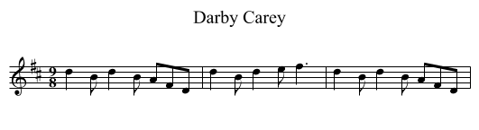 Darby Carey - staff notation