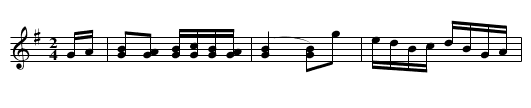 Dark Haired Girl [1], The - staff notation