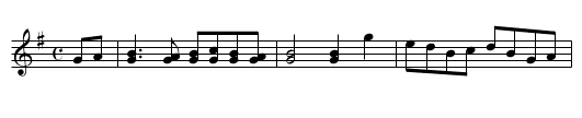 Dark haired girl - staff notation