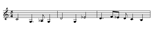 Dark Night - staff notation