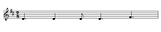 Darlin' Little Joe - staff notation