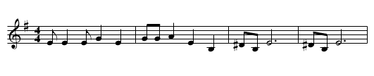 Darlin' - staff notation