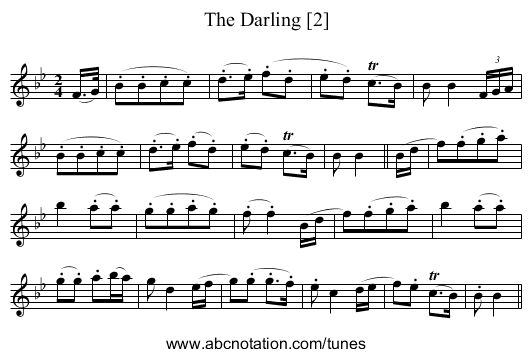 Darling [2], The - staff notation