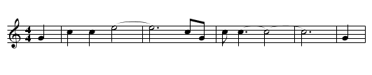 Darling Corey - staff notation