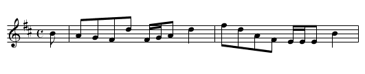 Darling of the Uist Lasses, The - staff notation