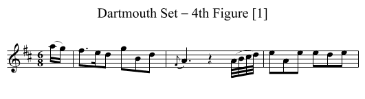 Dartmouth Set – 4th Figure [1] - staff notation