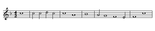 Das alt Chatholisch Triersch Christ liedlein - staff notation
