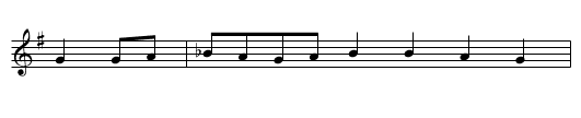 Das Bauerntoechterlein - staff notation
