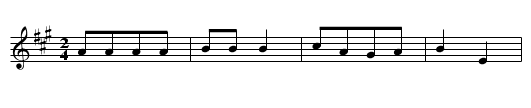 Das bucklichte Maennlein - staff notation
