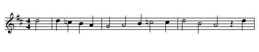 Das Dollerlied - staff notation