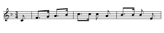 Das Elsass îsch das beschte Land - staff notation