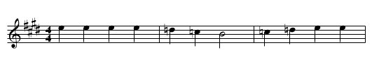 Das Ewige - staff notation