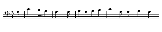 DAS FEUERROHR AUS ERZ - staff notation