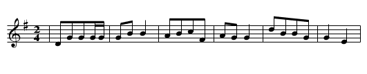 Das hungernde Kind - staff notation