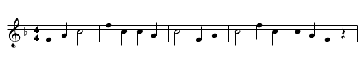 Das Kchuehorn - staff notation
