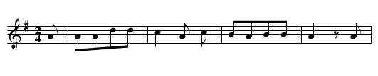 Das mannstolle Maedchen - staff notation