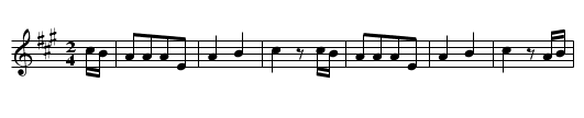 Das Schlaraffenland - staff notation