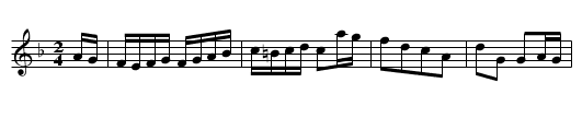 Dashing White Sargent. GS.022 - staff notation