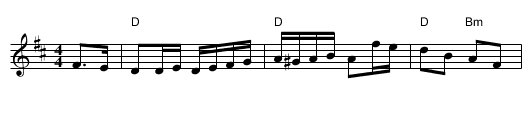 Dashing White Sergeant #1, The - staff notation