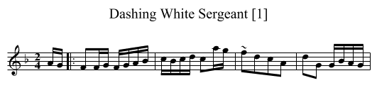 Dashing White Sergeant [1] - staff notation