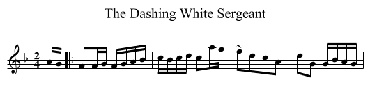 Dashing White Sergeant, The  - staff notation