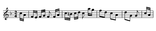 Dashing White Sergeant - staff notation