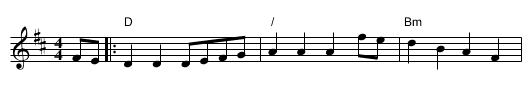 Dashing White Sergeant - staff notation