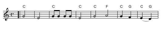 David Melech Yisrael - staff notation