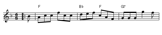 Davie's Brae - staff notation
