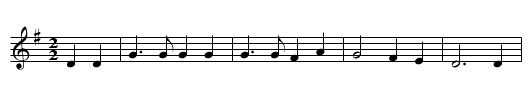 Davy Lowston (1) - staff notation