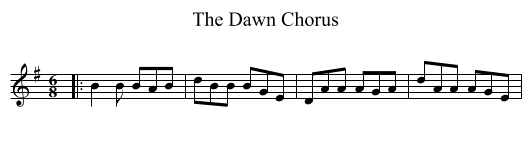 Dawn Chorus, The  - staff notation