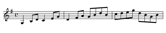 Dawn - staff notation