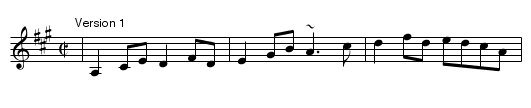 Dawn - staff notation