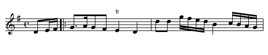 Dawning of the Day, The - staff notation