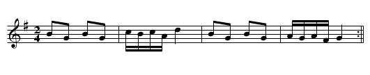 Dawns Hywel - staff notation