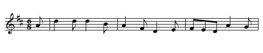 Dawns y Glocsen - staff notation