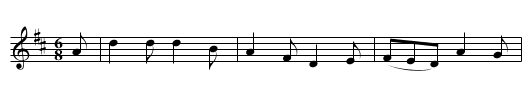 Dawns y glocsen - staff notation