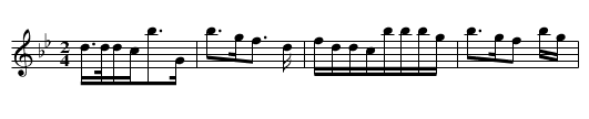 Dawo ge - staff notation