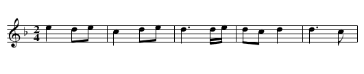 Dawo hao - staff notation