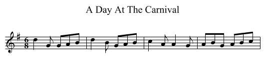 Day At The Carnival, A  - staff notation