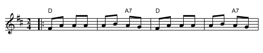 Dayeinu - staff notation