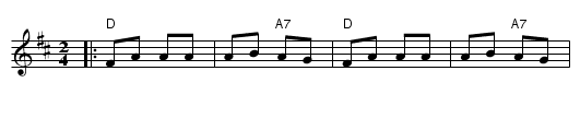Dayeinu - staff notation