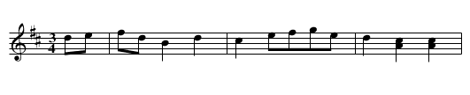 D-Dur-Ländler #27 - staff notation